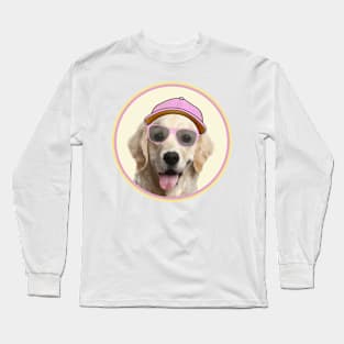 Golden Retriever in cap and shades! Especially for Golden owners! Long Sleeve T-Shirt